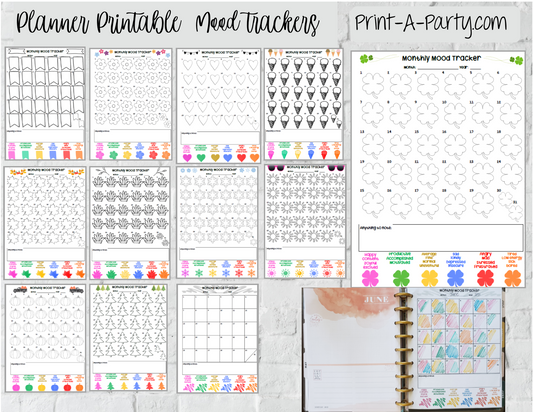 Mood Tracker | Monthly Mood Tracker | Classic Happy Planner | Planner Printable