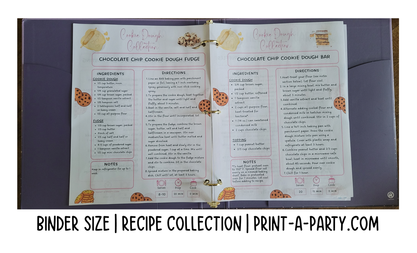 DIY Cookbook | 30 MINUTE DINNER Recipe Collection | PRINTABLE OR EDITABLE | Planner and Binder Size | Meal Plan | Planner Recipes | Binder Recipes