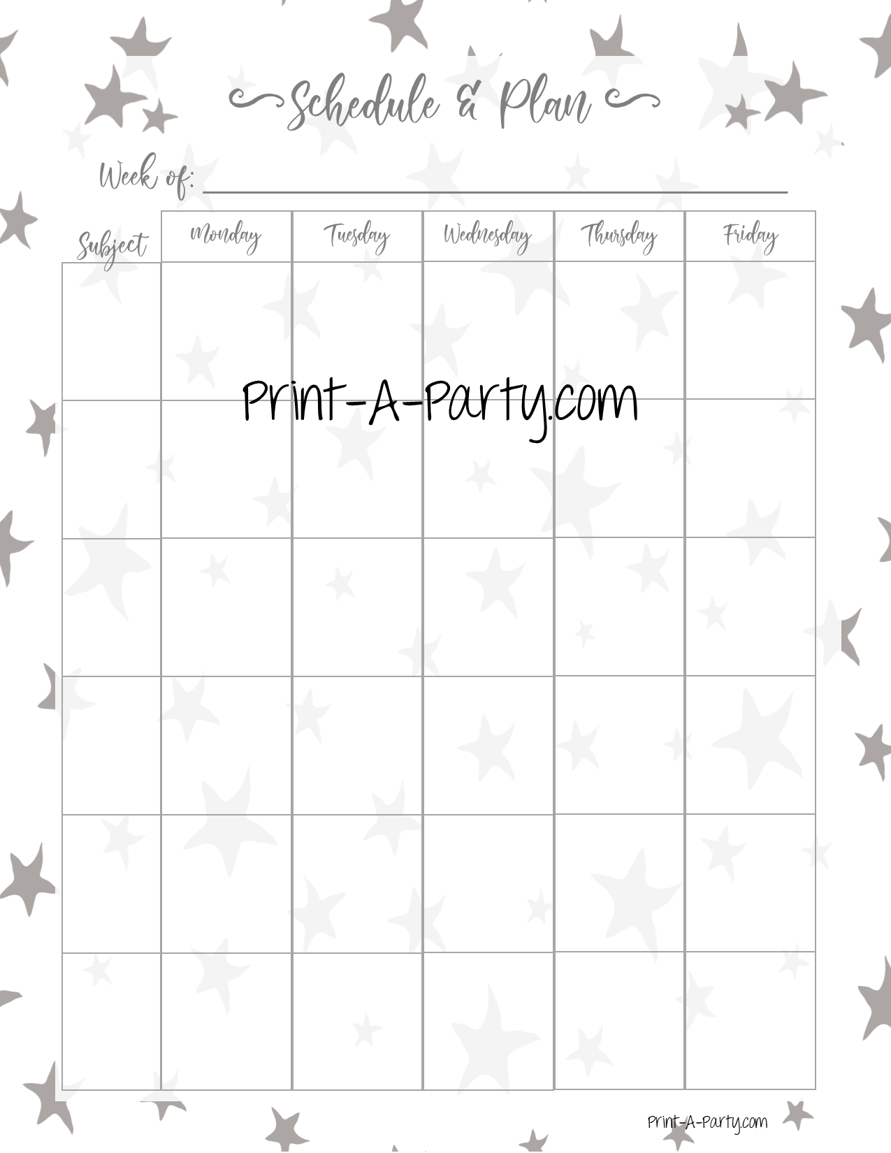 PLANNER: Teacher Planner | Gradebook | Binder Pages | Gray Stars Design