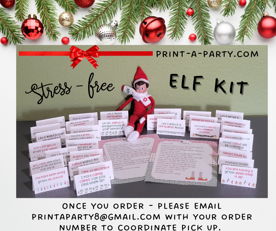 ELF KIT | Stress Free Elf Kit | Christmas | Holiday Elf | Christmas Elf Activity