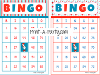 BINGO: Dr. Seuss | Classrooms | Parties | Birthday | 30, 40, or 50 cards - INSTANT DOWNLOAD