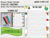 To Do List Printable | CHRISTMAS THEME | Planner & Binder Sizes | To Do List | Classic Happy Planner | Home Management Organization Binder | Planner Printable