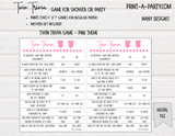 TWIN TRIVIA Game | PICK YOUR COLORS | GENDER NEUTRAL | GIRLS | BOYS | Baby Shower or Party - INSTANT DOWNLOAD