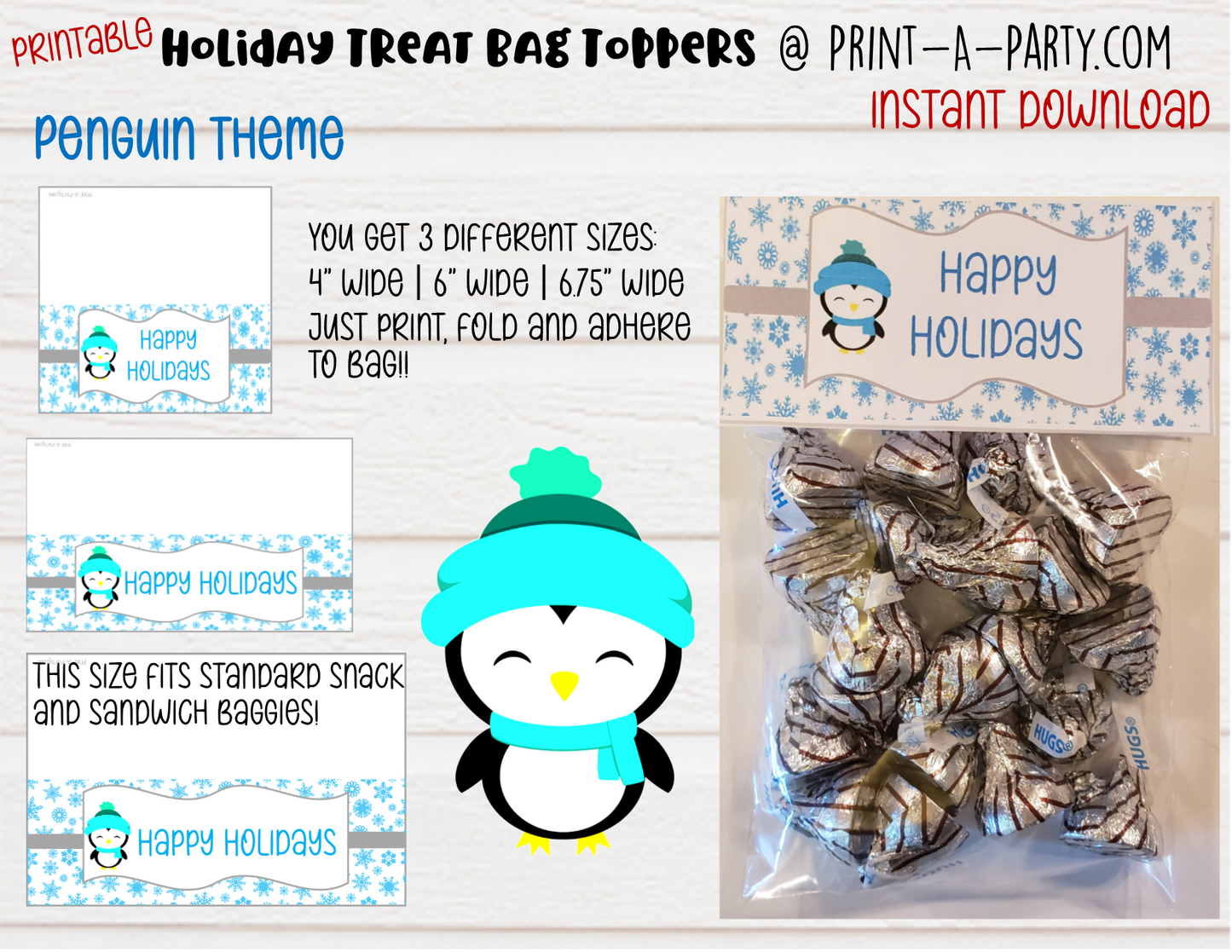 CHRISTMAS HOLIDAY TREAT BAG TOPPERS | Holiday Gift Ideas | Homemade Gifts | Teacher Holiday | Neighbor Holiday