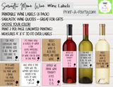 WINE LABELS: Sarcastic Meme Wine | Friends | Girlfriends | Girls Night Out | Sarcastic Funny (6)  Labels - INSTANT DOWNLOAD - Use again and again!