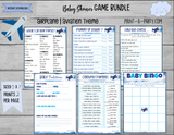 GAMES for Baby Shower | Airplane Aviation Baby Shower Theme | Baby Shower Games | INSTANT DOWNLOAD