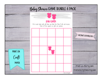 GAMES for Baby Shower | Twin Girls Baby Shower Theme | Baby Shower Games | INSTANT DOWNLOAD