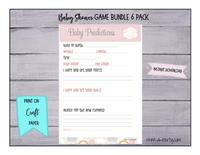 GAMES for Baby Shower | Whimsical Sky | Celestial Baby Shower Theme | Baby Shower Games | Sun | Moon | Stars | Cloud |INSTANT DOWNLOAD