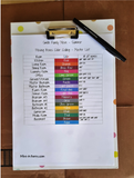 MOVING KIT: Color Coded Moving Box Labels (18) | Main Tracking List | INSTANT DOWNLOAD - Have an organized move!