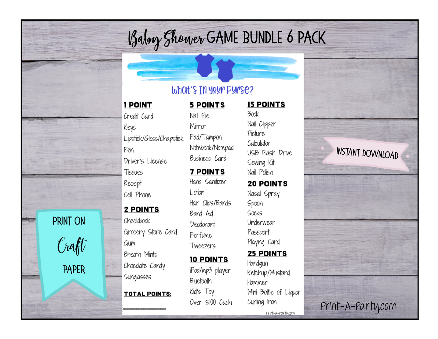 GAMES for Baby Shower | Twin Boys Baby Shower Theme | Baby Shower Games | INSTANT DOWNLOAD